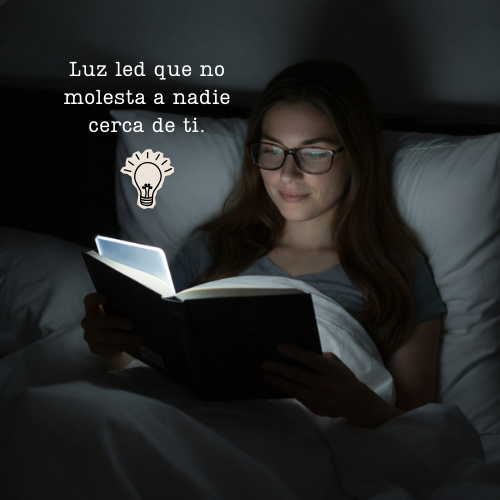 Luz LED nocturna para leer sin molestar