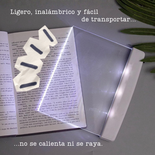Luz LED nocturna para leer sin molestar