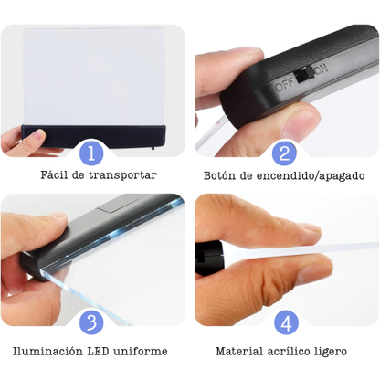 Luz LED nocturna para leer sin molestar